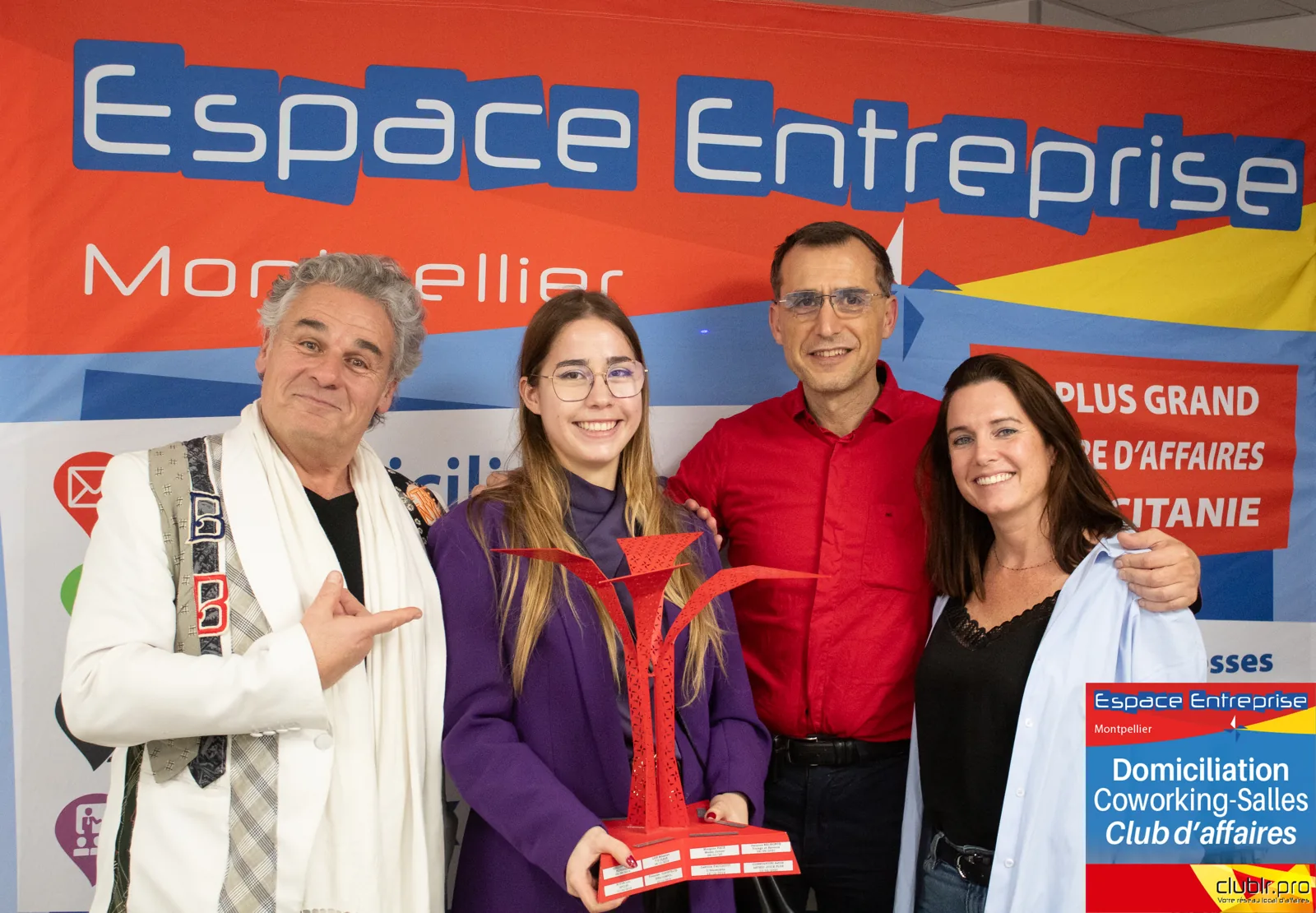 Remise de trophée Club LR Espace Entreprise Montpellier — réseau d'entrepreneurs